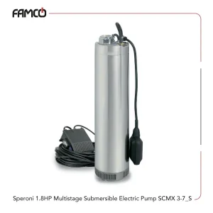 Speroni 1.8 HP Multistage Submersible Electric Pump SCMX 3-7/S