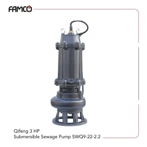 Qifeng 3 HP Submersible Sewage Pump SWQ9-22-2.2