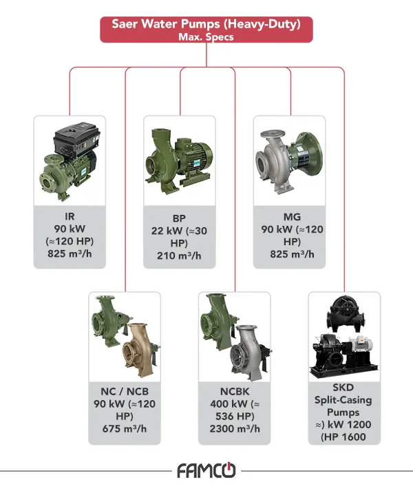 Saer Water Pumps (Heavy-Duty)